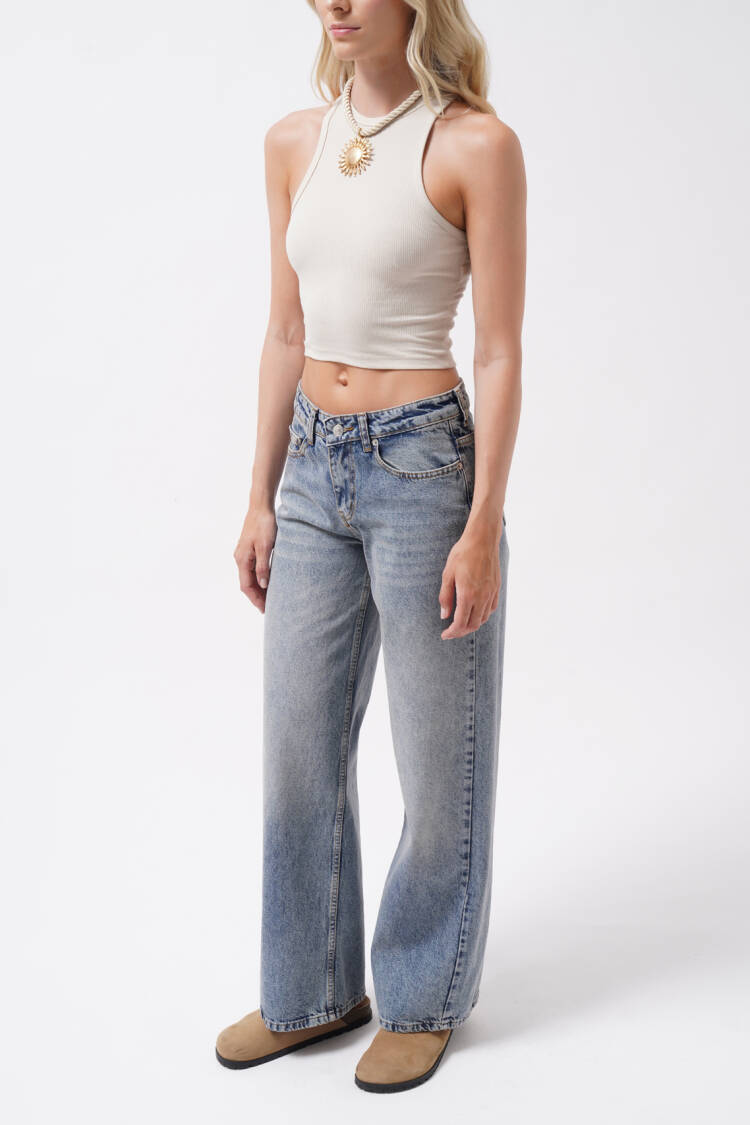 Mom Jeans High Waist Wide Leg