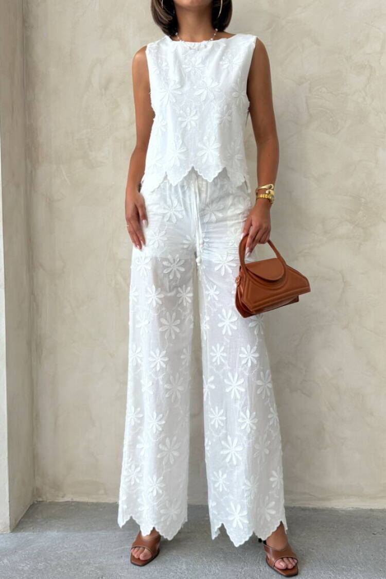 Boho Flared Maxi Skirt With Drawstring