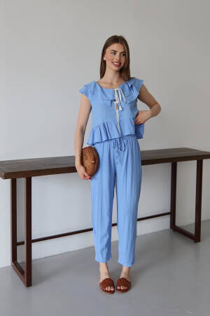 Casual Boho Tie Set With Cap Sleeve - Brand: Mode Roy - Women's Clothing Wholesale - Globality Store