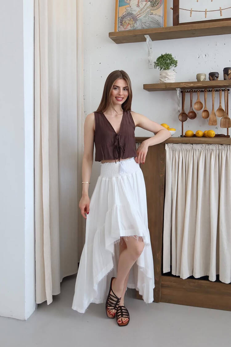 Boho Asymmetrical Maxi Skirt
