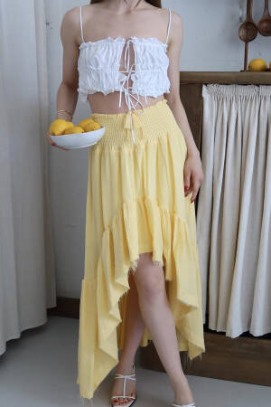 Boho Asymmetrical Midi Skirt - Brand: Mode Roy - Women's Clothing Wholesale - Globality Store
