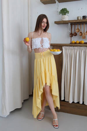 Boho Asymmetrical Midi Skirt - Brand: Mode Roy - Women's Clothing Wholesale - Globality Store