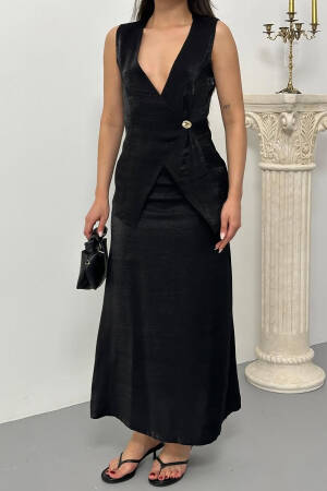 ElegantSleeveless Sheath Maxi Dress - Brand: Mode Roy - Women's Clothing Wholesale - Globality Store