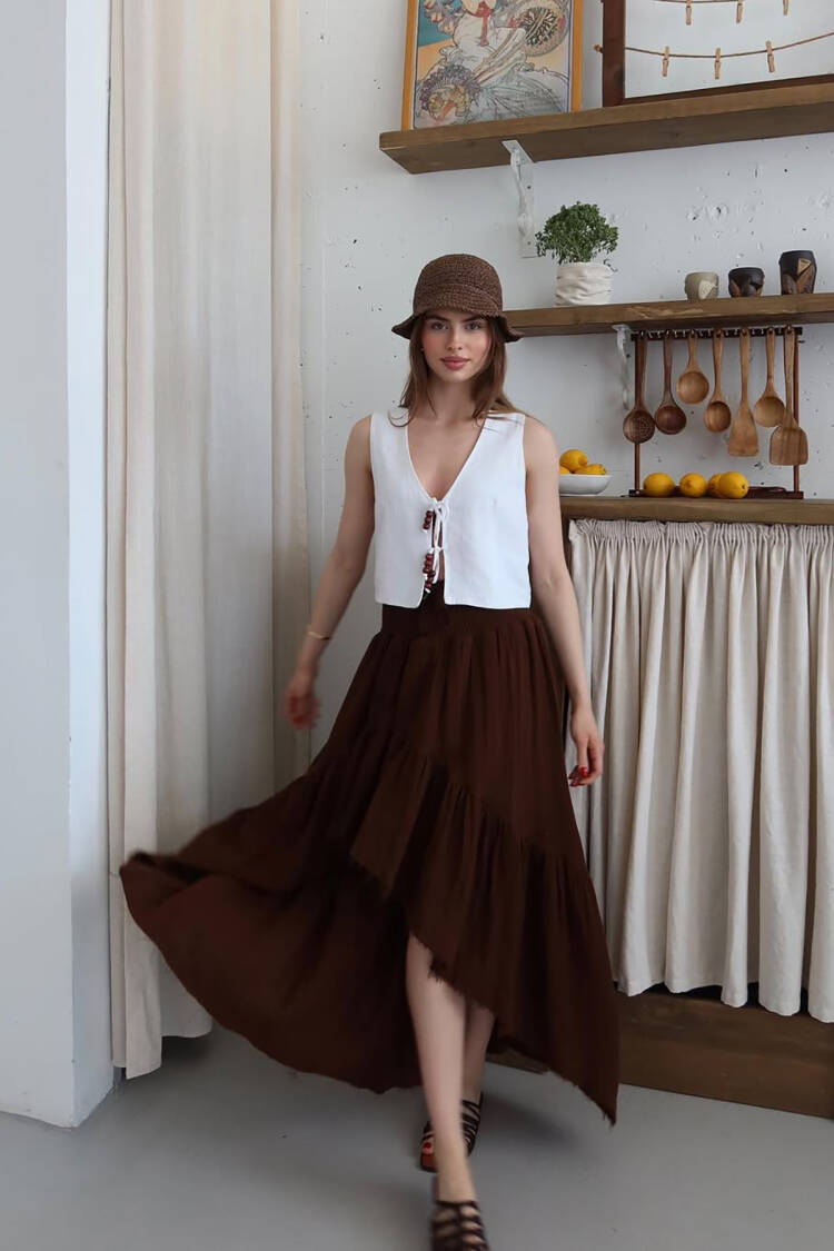 Boho Casual Elegant Skirt - Brand: Mode Roy - Women's Clothing Wholesale - Globality Store