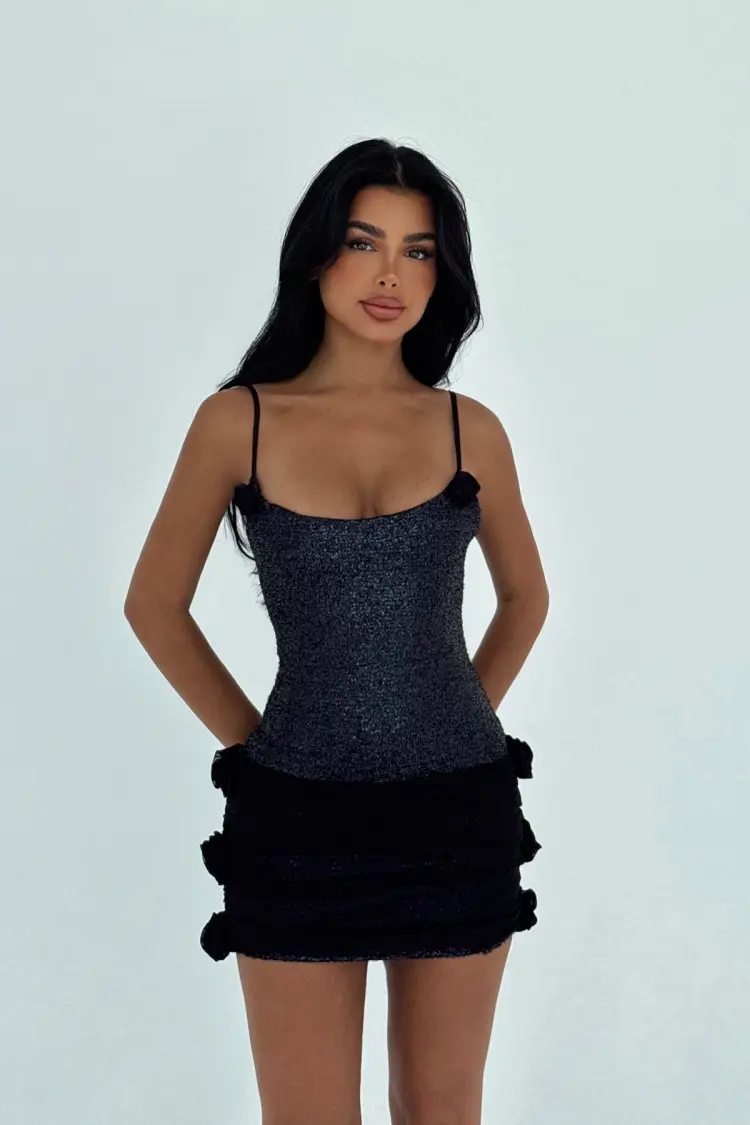 Black Sexy Elegant Glam Bodycon Mini Dress