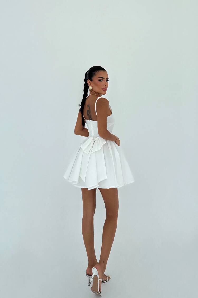 Sexy Babydoll Mini Dress With Square Neck