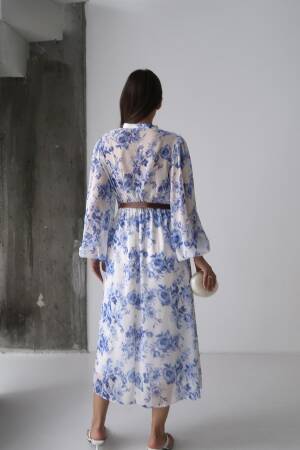 Piping Detailed Dress - Brand: Elisa - Women's Clothing Wholesale - Globality Store