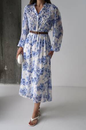 Piping Detailed Dress - Brand: Elisa - Women's Clothing Wholesale - Globality Store