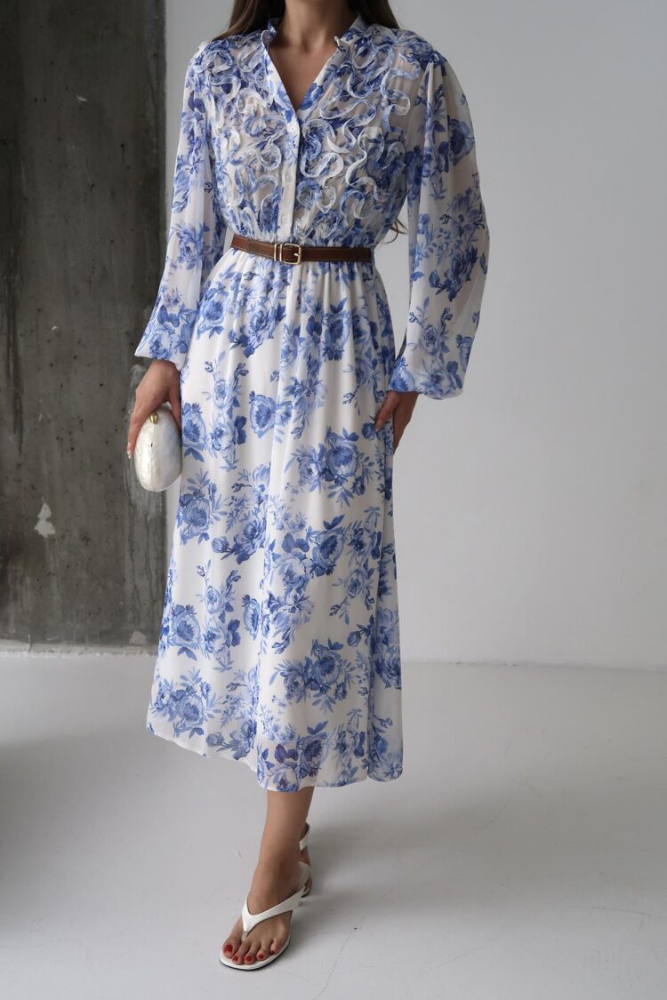 Piping Detailed Dress