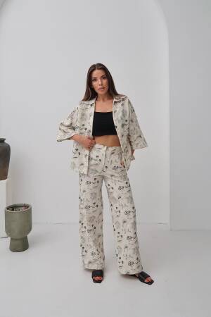 Beige Casual Elegant Boho Set - Brand: Elisa - Women's Clothing Wholesale - Globality Store