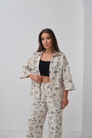 Beige Casual Elegant Boho Set - Brand: Elisa - Women's Clothing Wholesale - Globality Store
