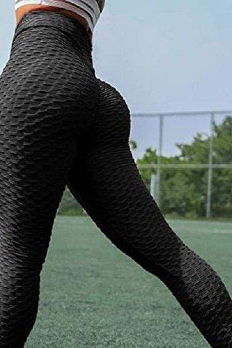 Black Leggings High Waist Skinny Leg Long Pull On