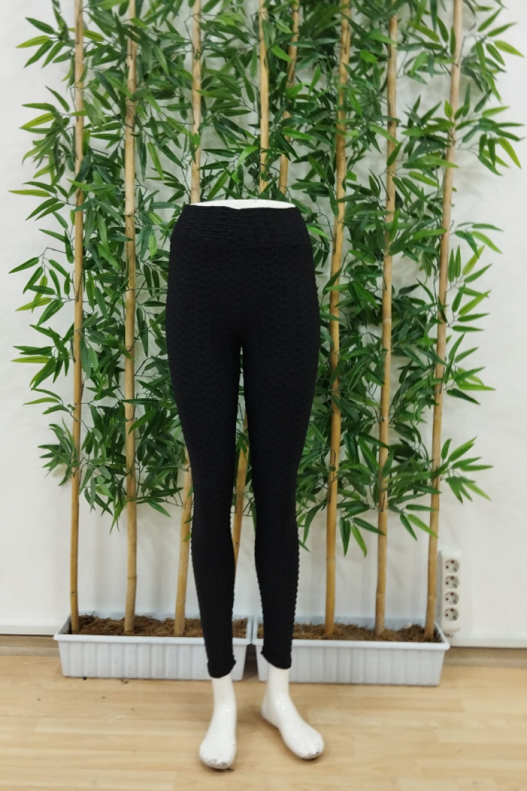 Black Leggings High Waist Skinny Leg Long Pull On
