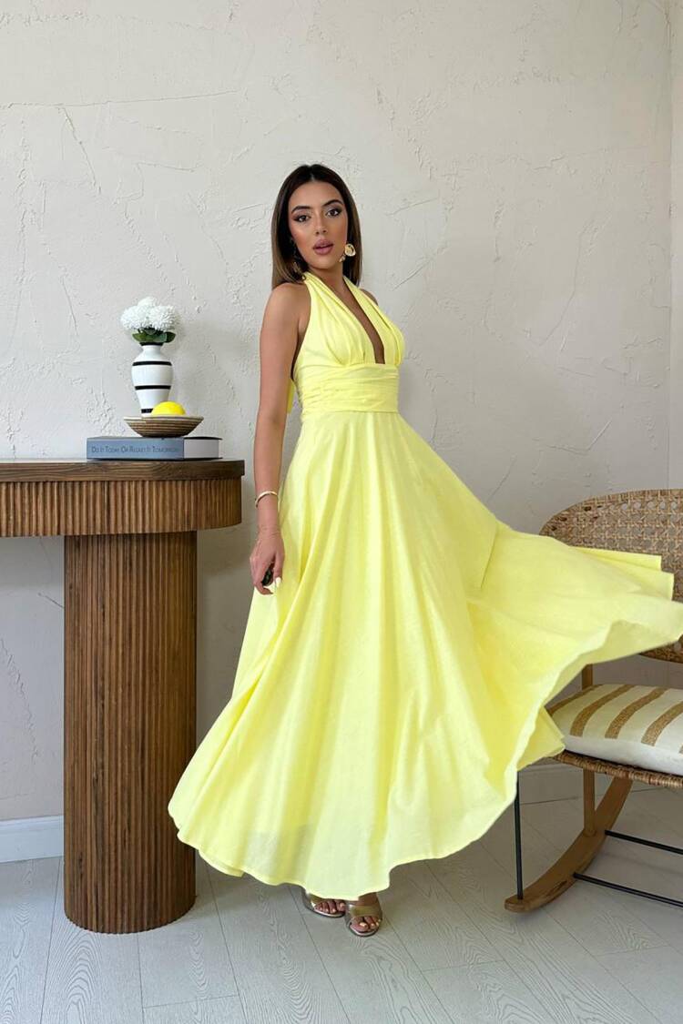 Elegant Fit And Flare Maxi Dress