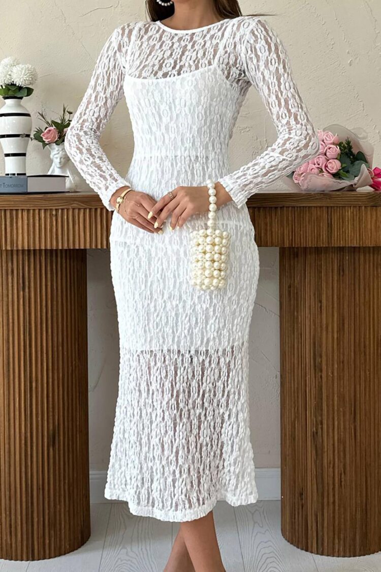 WholesaleLace Long Sleeve Dress