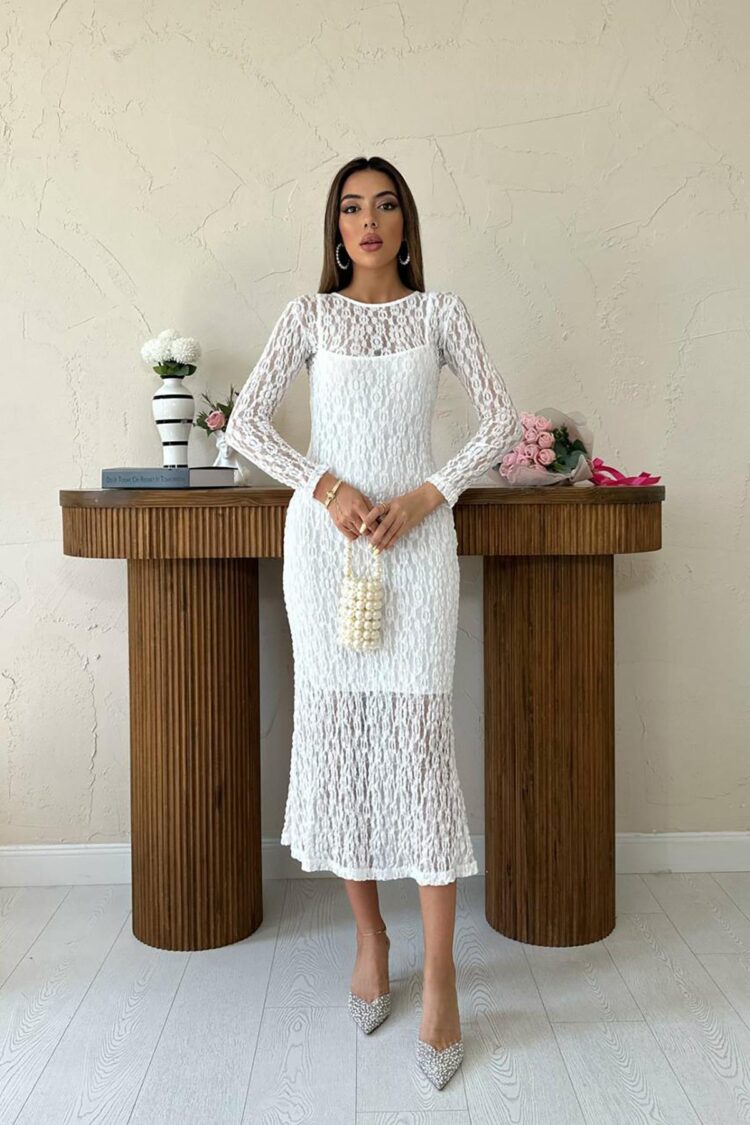 WholesaleLace Long Sleeve Dress