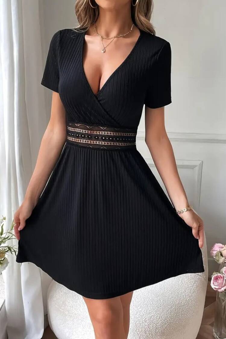 Black Sexy Casual Elegant Glam Formal Dress - Brand: Janes - Women's Clothing Wholesale - Globality Store