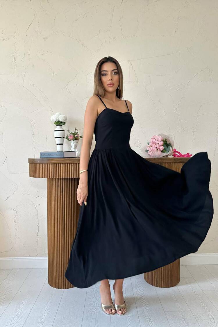 Elegant Fit And Flare Dress - Brand: Elisa - Women's Clothing Wholesale - Globality Store