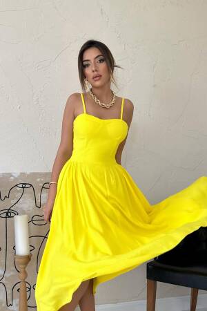 Fit And Flare Dress With Sweetheart Neck - Brand: Elisa - Women's Clothing Wholesale - Globality Store