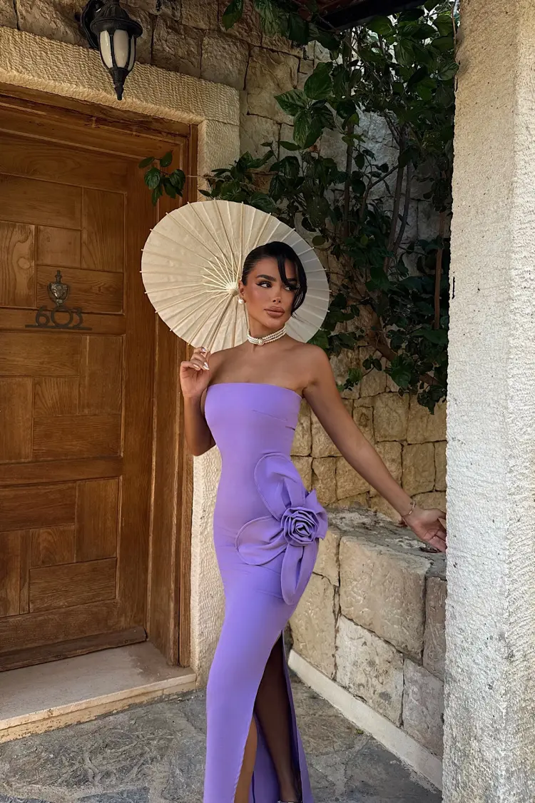 Strapless Floor-Length Bodycon Dress