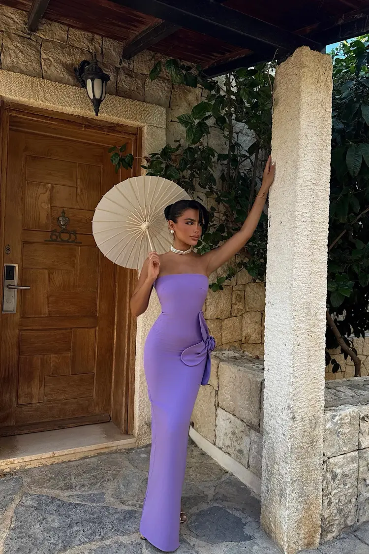 Strapless Floor-Length Bodycon Dress