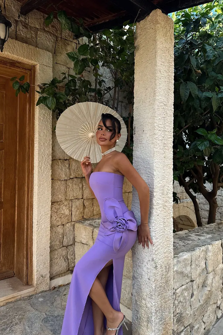 Strapless Floor-Length Bodycon Dress
