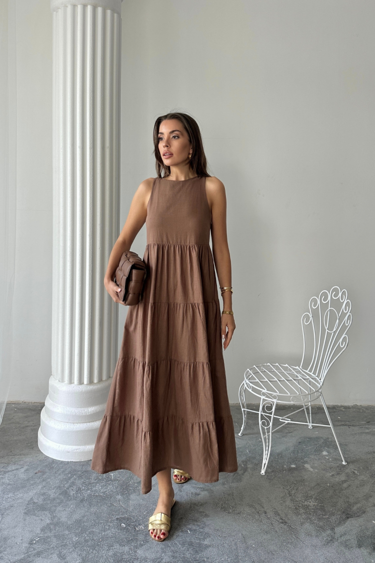 Fit And Flare Dress With Cap Sleeves
