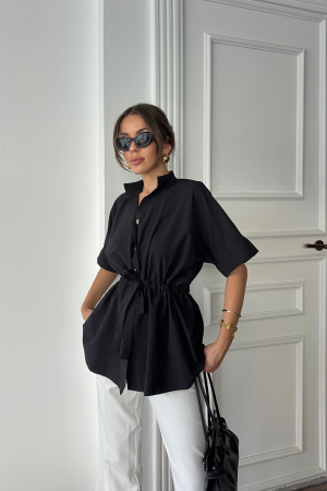 Grandad Neck Regular Fit Shirt - Brand: Ello - Women's Clothing Wholesale - Globality Store