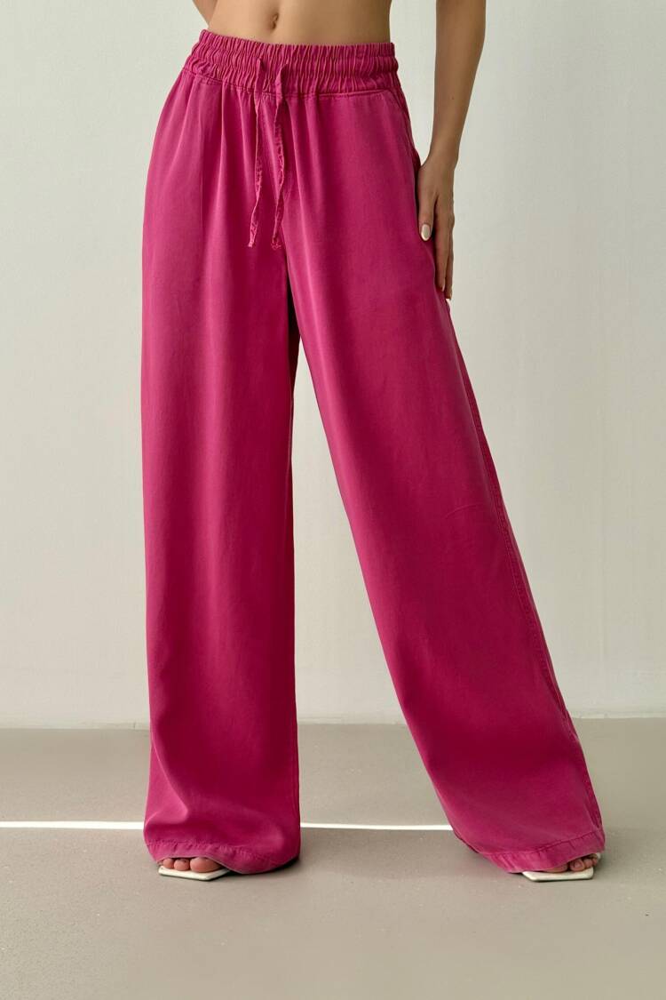 Palazzo Pants With High Waist And Wide Leg - Brand: LACARINO - Women's Clothing Wholesale - Globality Store