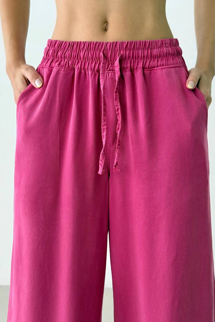 Palazzo Pants With High Waist And Wide Leg
