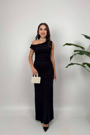 ElegantSheath Dress With One Shoulder Neck - Brand: Miss Janell - Women's Clothing Wholesale - Globality Store