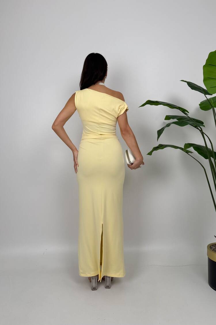 ElegantSheath Dress With Off Shoulder Neck