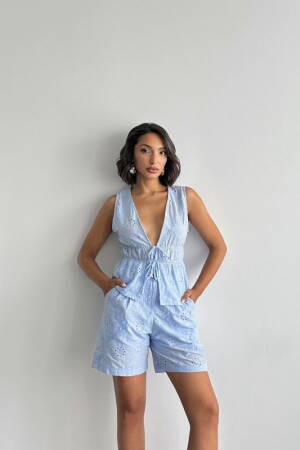 Bermuda Mid Waist Tie Shorts - Brand: Topshow - Women's Clothing Wholesale - Globality Store