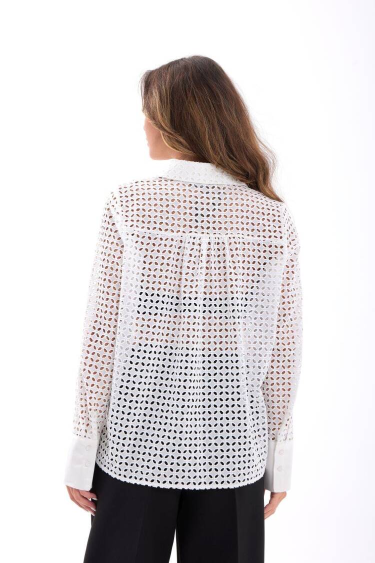 White Elegant Formal Casual Shirt