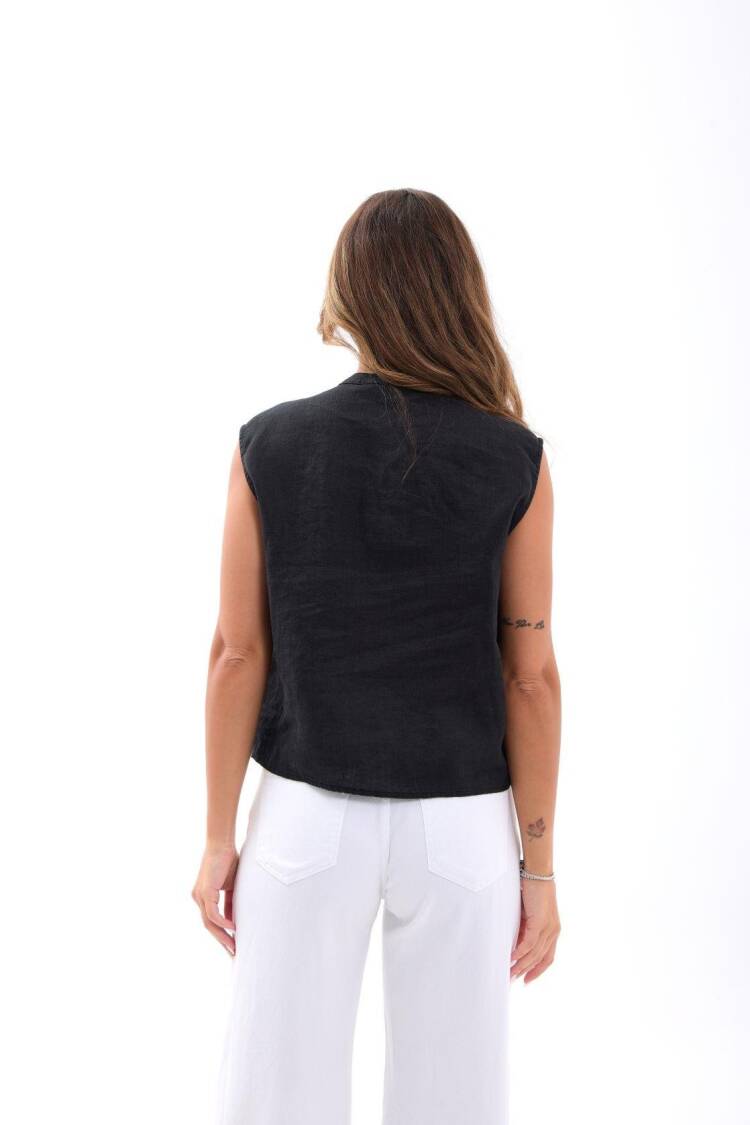 Black Ethnic Casual Elegant Shirt