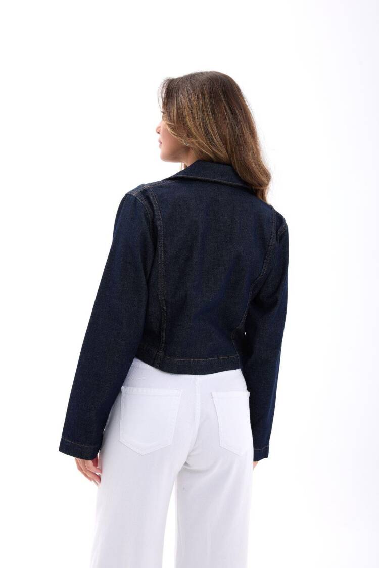 Navy Blue Casual Vintage Retro Shirt