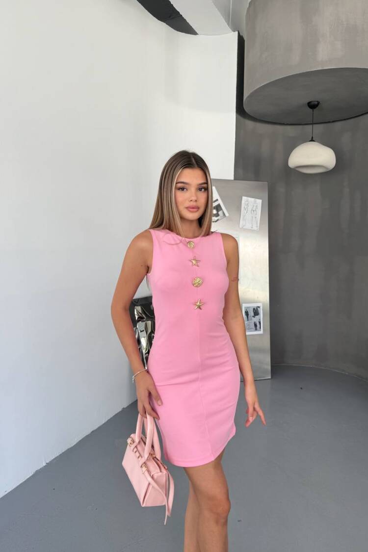 Pink Sexy Elegant Bodycon Dress
