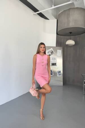 Pink Sexy Elegant Bodycon Dress - Brand: Ezgi Nisantasi - Women's Clothing Wholesale - Globality Store