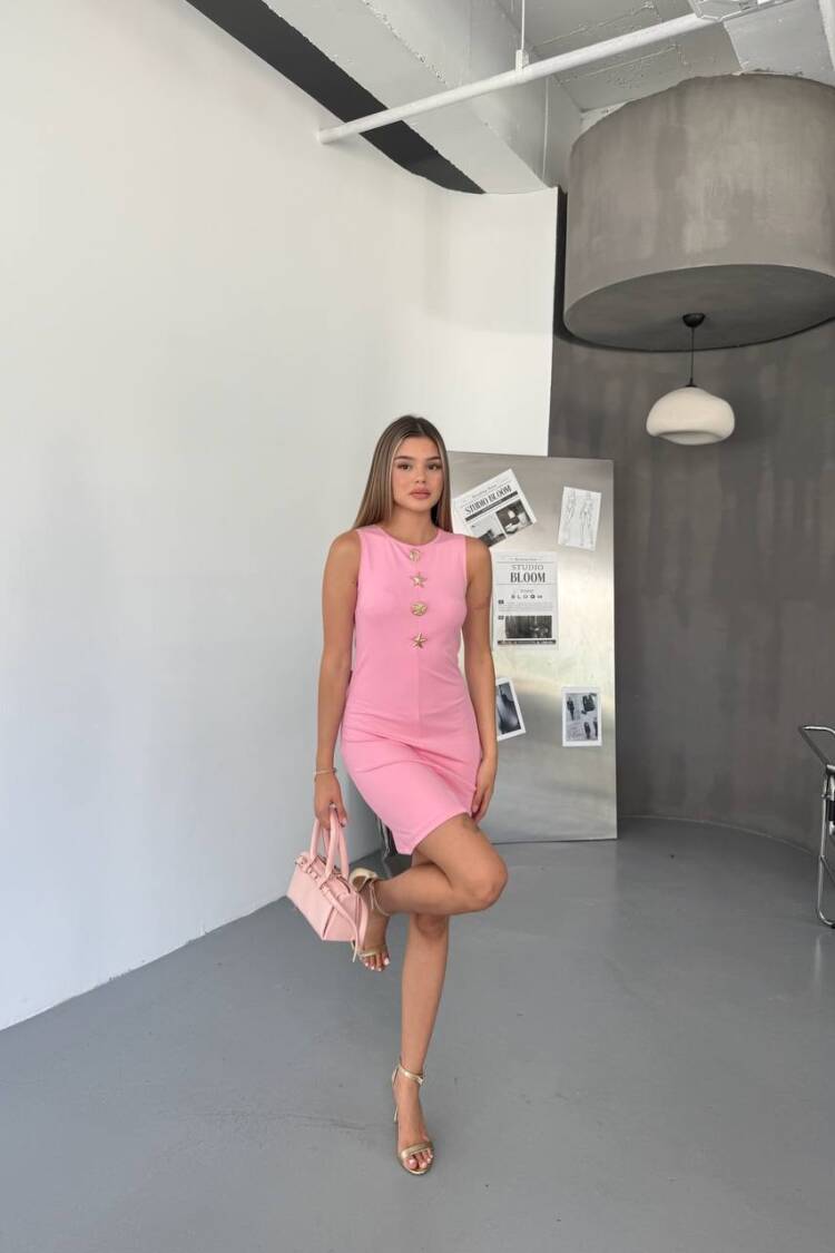 Pink Sexy Elegant Bodycon Dress