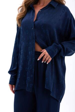 NavySet With Floral Palazzo Pants - Brand: Fame - Women's Clothing Wholesale - Globality Store