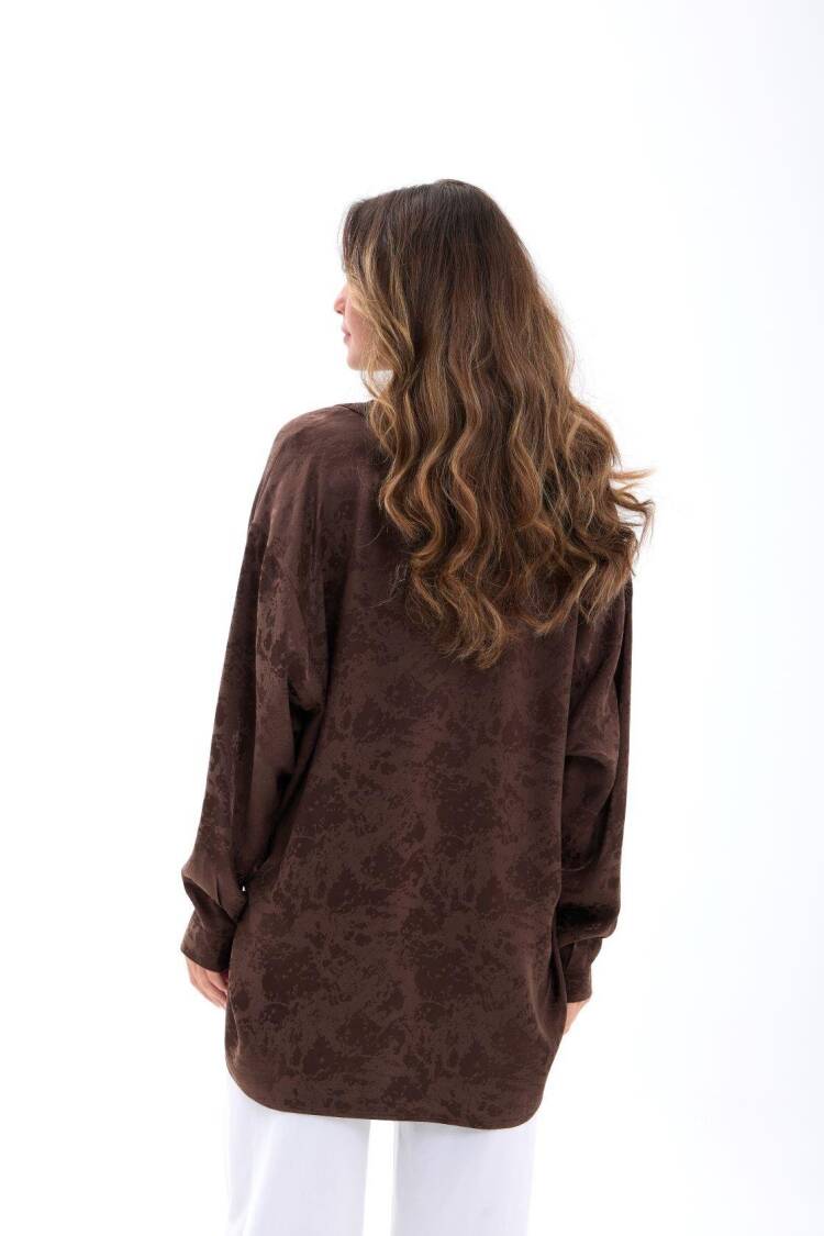 Marble Oversized Casual Shirt