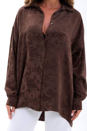 Marble Oversized Casual Shirt - Brand: Fame - Women's Clothing Wholesale - Globality Store