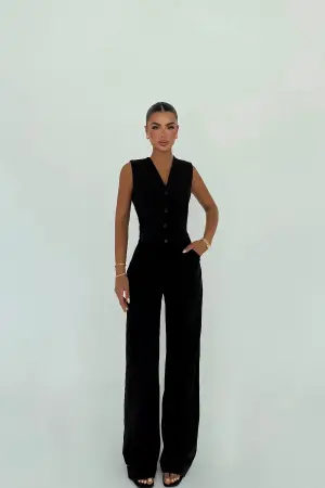 Formal Elegant Suit With Palazzo Pants - Brand: EYYO ATELIER - Women's Clothing Wholesale - Globality Store