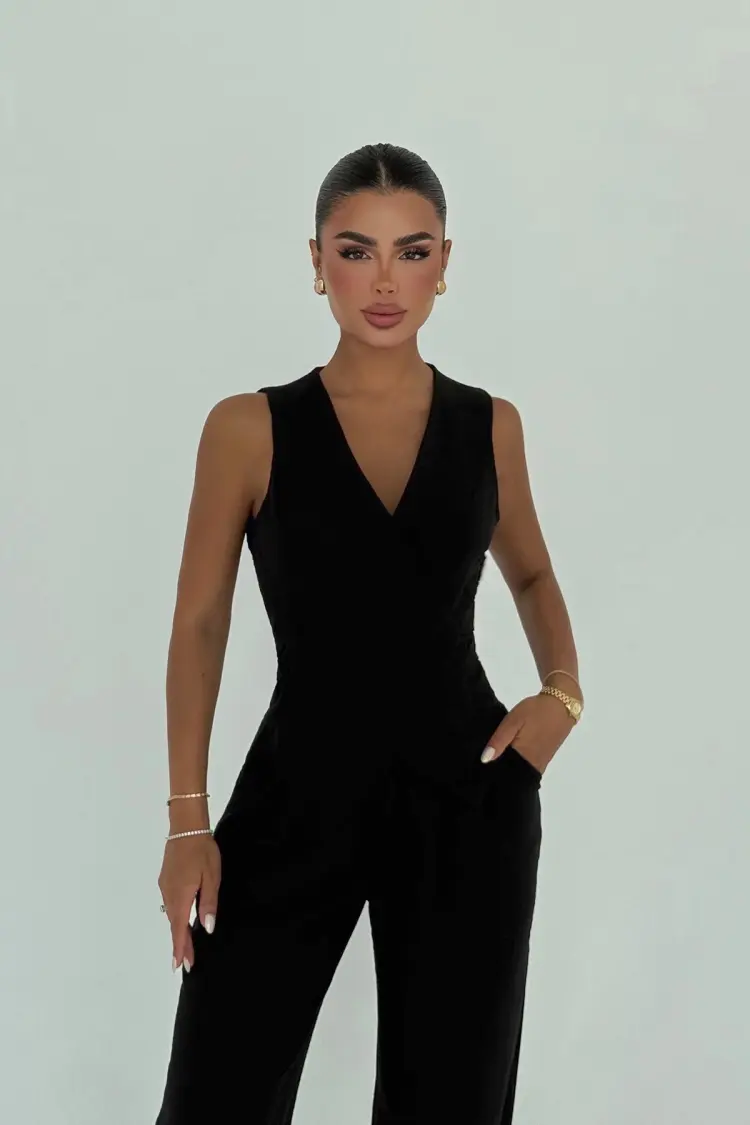 Tailored Slim Fit Sleeveless Jumpsuit