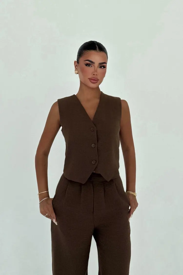 Formal Elegant Suit With Wide Leg Palazzo Pants