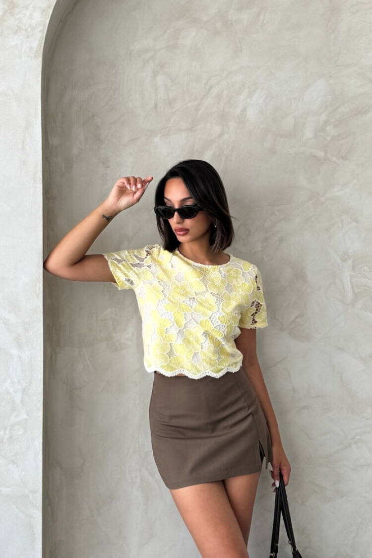 Floral Casual Crop Blouse