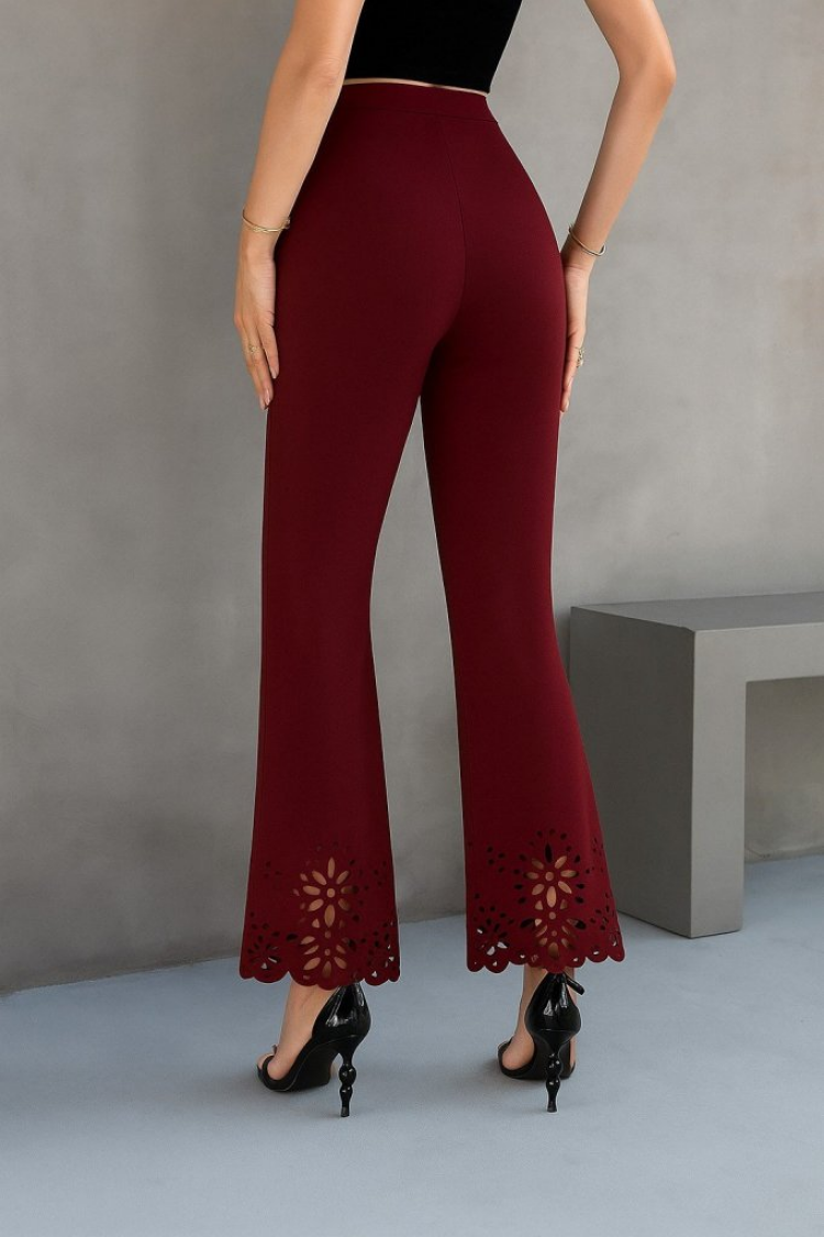 Elegant Cropped Bootcut Pants