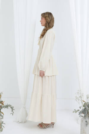 Fit And Flare Modest Dress With Long Sleeves - Brand: Puane - Women's Clothing Wholesale - Globality Store