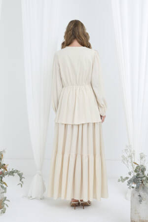 Fit And Flare Modest Dress With Long Sleeves - Brand: Puane - Women's Clothing Wholesale - Globality Store