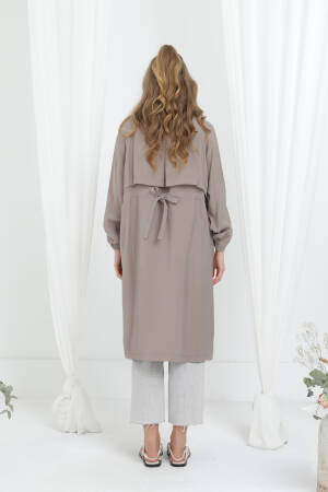Beige Casual Elegant Formal Vintage Retro Coat - Brand: Puane - Women's Clothing Wholesale - Globality Store